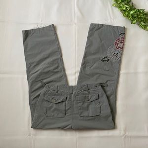 y2k embroidered cargo pants